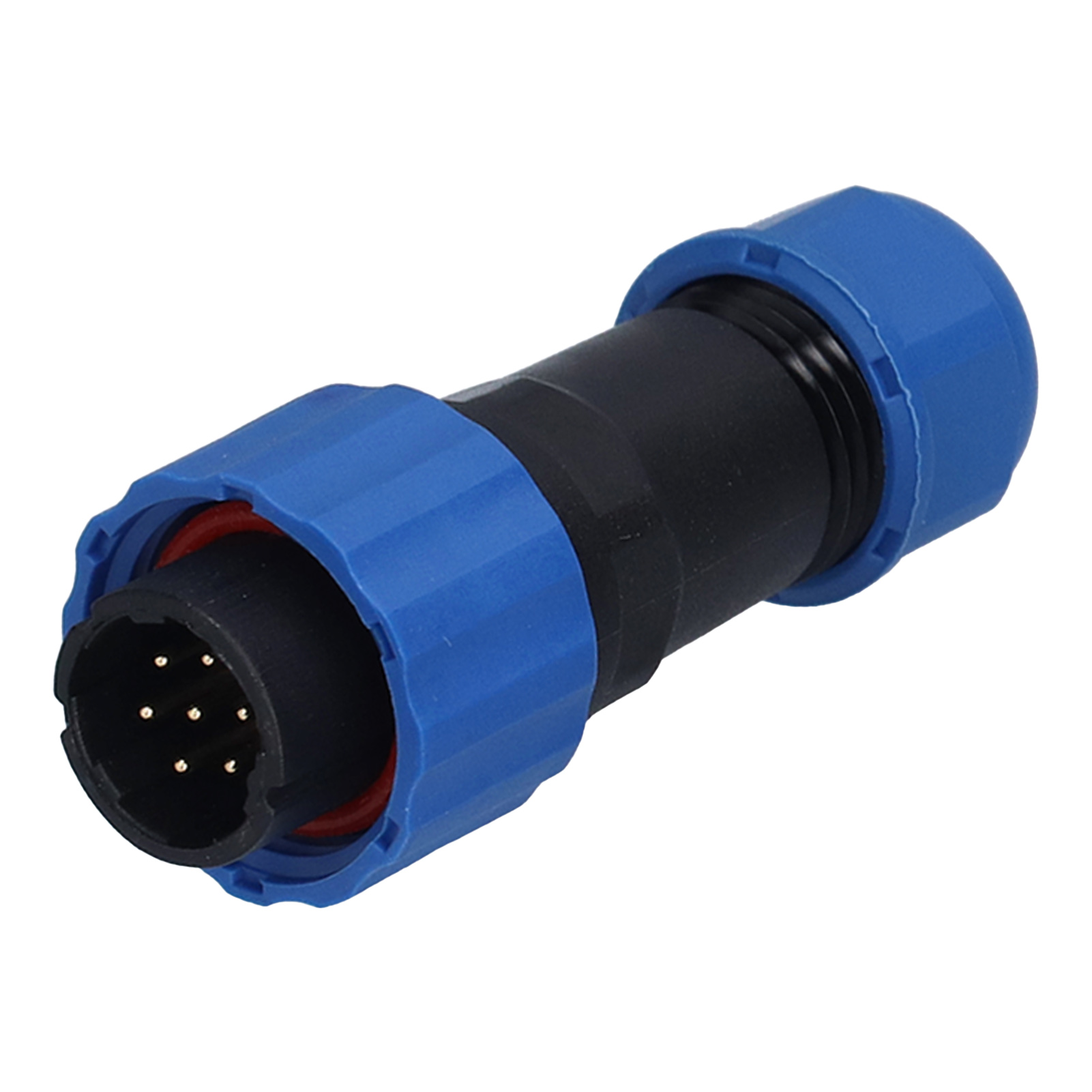Ip68 Wasserdichter Stecker Für Avionik, Sp16 Flanschbuchse Und -stecker, 7 Pins (250v 5a), Wasserdichte Schraubverbindung, Rundes Gehäuse Für Kabeleinführung, 2er-pack.