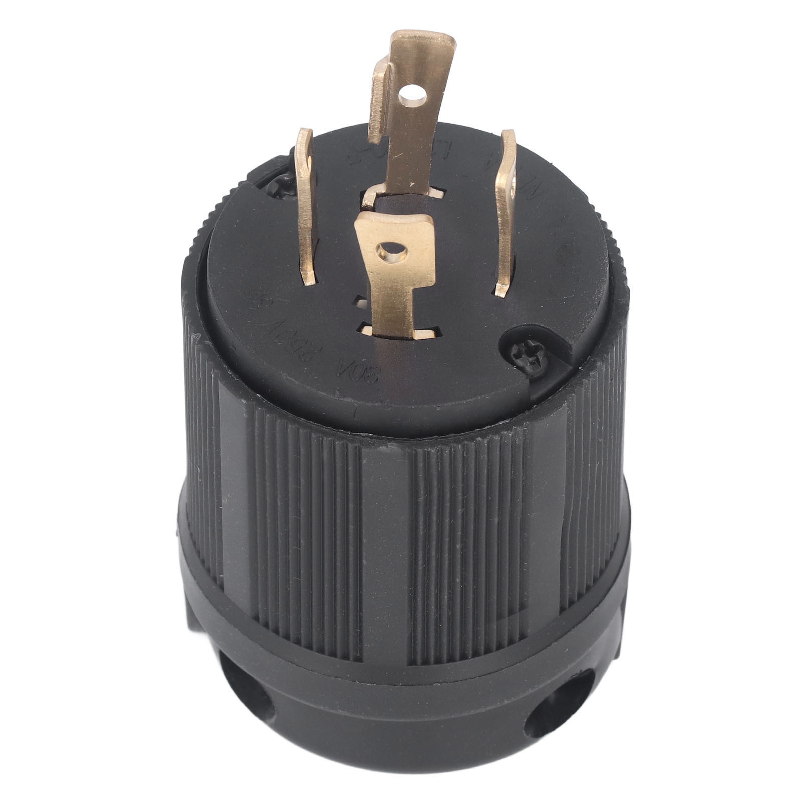 Verriegelbarer L15-30p 4-poliger Us-stecker, Messingkontakt, 30a 250v-adapter Für Haushaltsgeräte