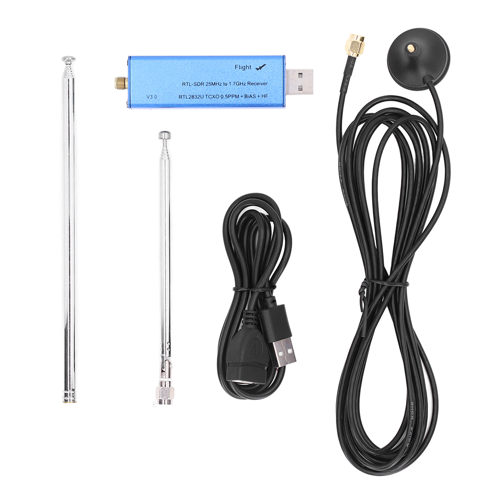 Dab/fm-software-defined-radio (sdr)-empfängerset Mit Antenne Und Stecker, 25–1760 Mhz, Hf/vhf/uhf-tuner