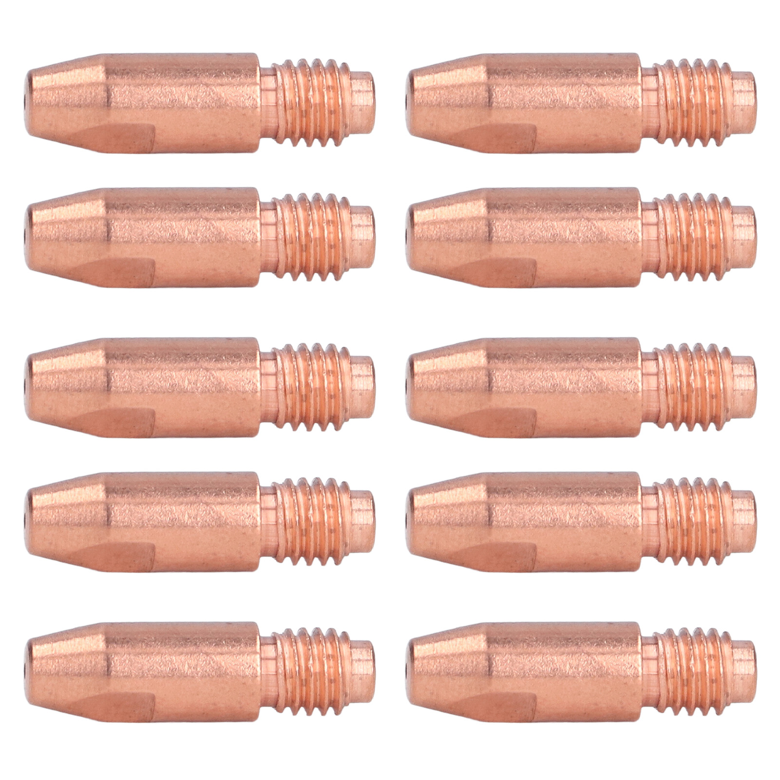 Set Mit 10 Kupferkontaktspitzen (36kd, 1,6 X 30 Mm), Düse Und Lötzubehör, Kompatibles Ersatzset