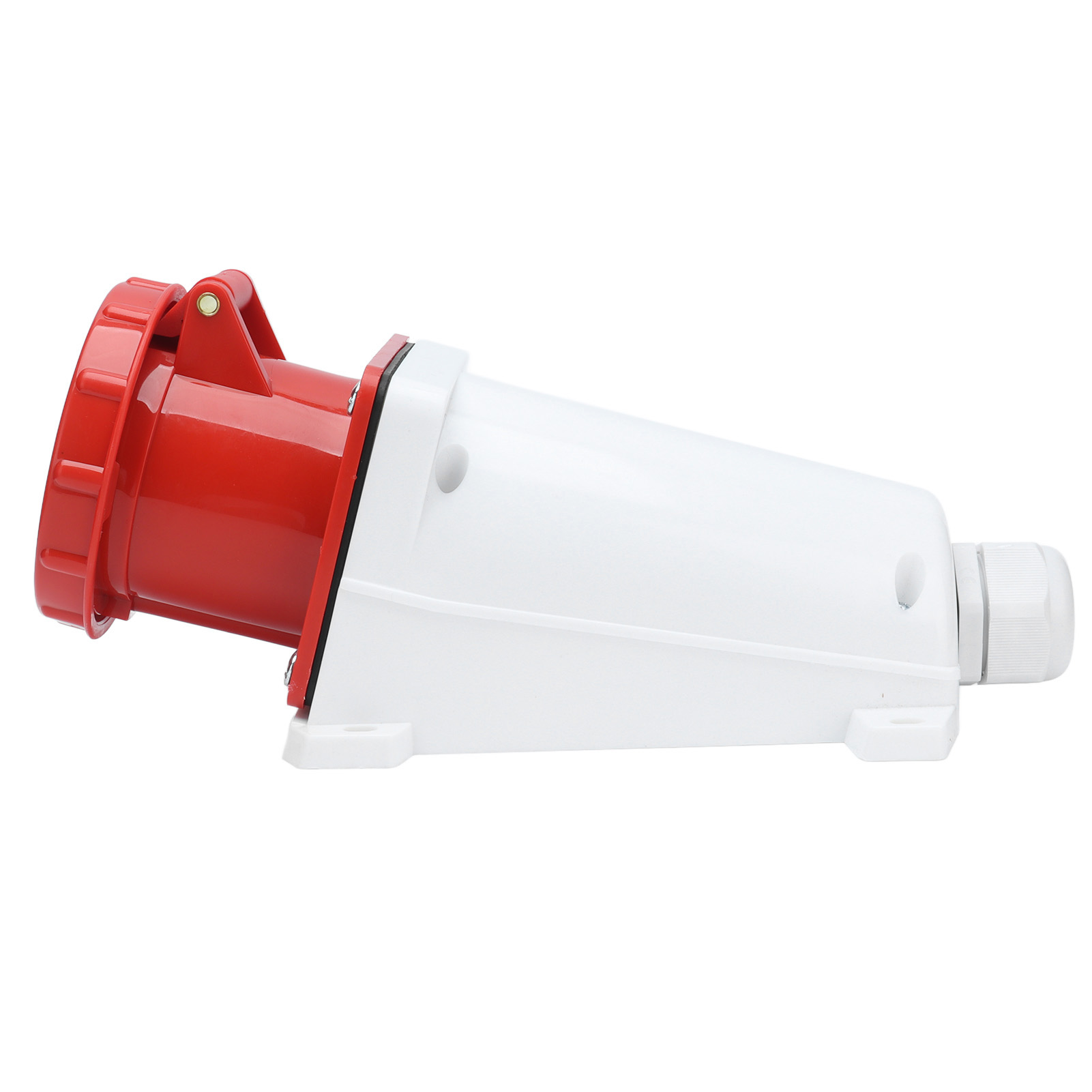 Industriesteckverbinder 63a 380v-415v Dreiphasig 4-polig, Ip67 Wasserdichter Stecker, Aufputzmontage, 3p+e, Für Maschinen Und Baustellen.