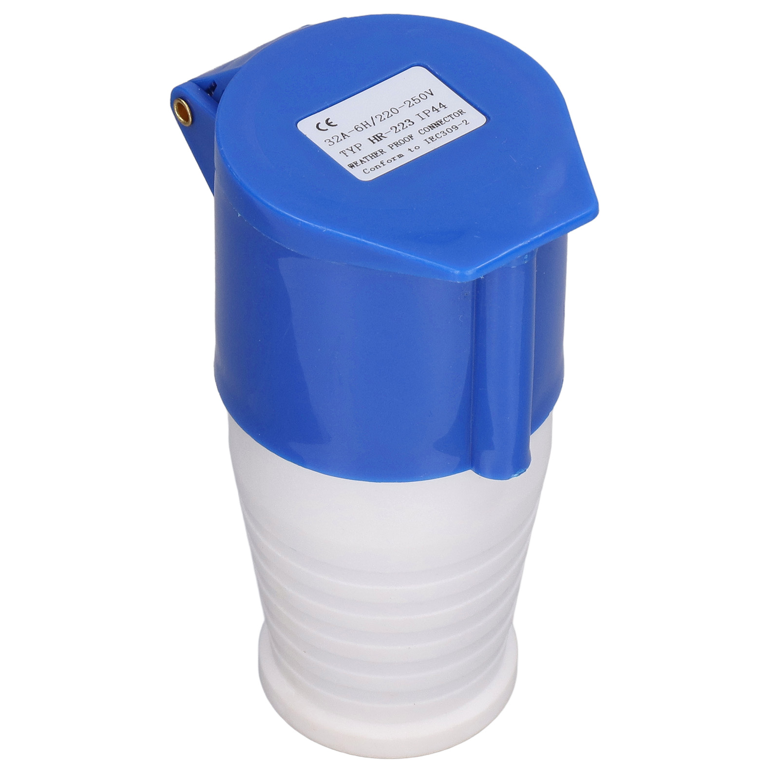 Ip44 32a Cee 220-250v Blauer Industriestecker, Wasserdichter 3-poliger Stecker, Robuster Anschluss Für Baustellen Und Wohnmobile.