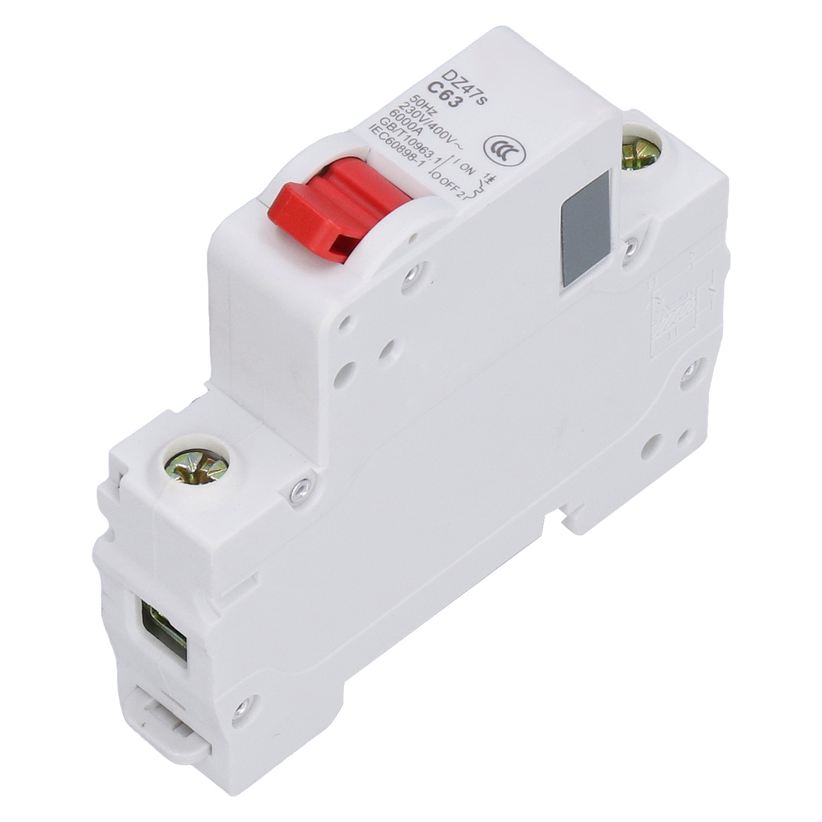 Miniatur-leistungsschalter 1p 63a Dz47s C63, Niederspannungs-ableitstromschutz, 230v/400v Pneumatischer Schalter, Wasserdichter Modularer Leistungsschalter.