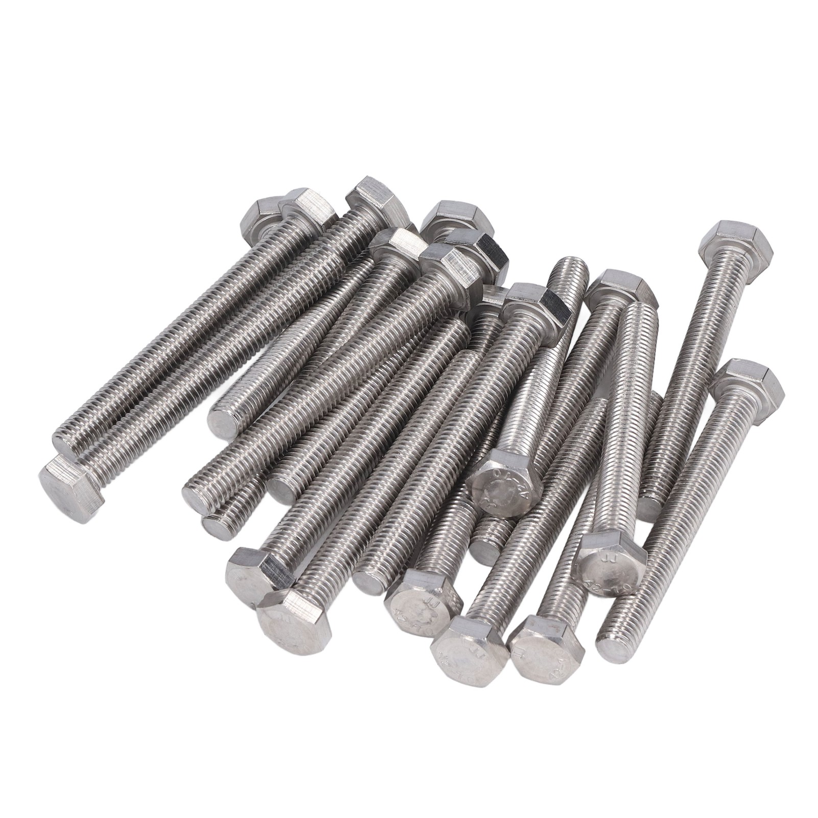 20 Stück Sechskantschrauben, Grobgewinde, Vollgewindestange, Edelstahl A2, M10x1,5 Din 933m10x75