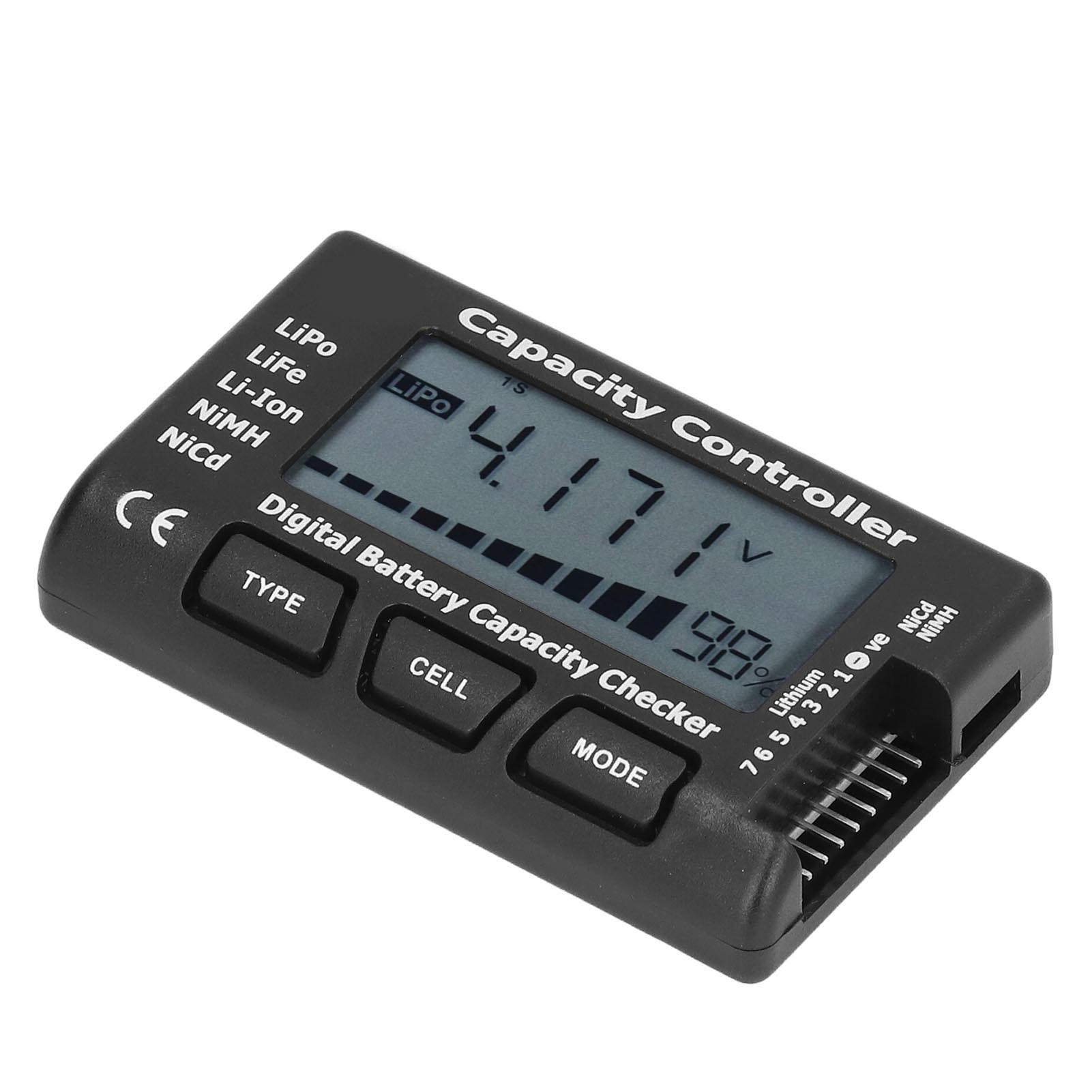 Digitaler Akku-kapazitätstester, Voltmeter Mit Prozentanzeige Für Lipo-, Life- Und Nimh-akkus, Ladetester