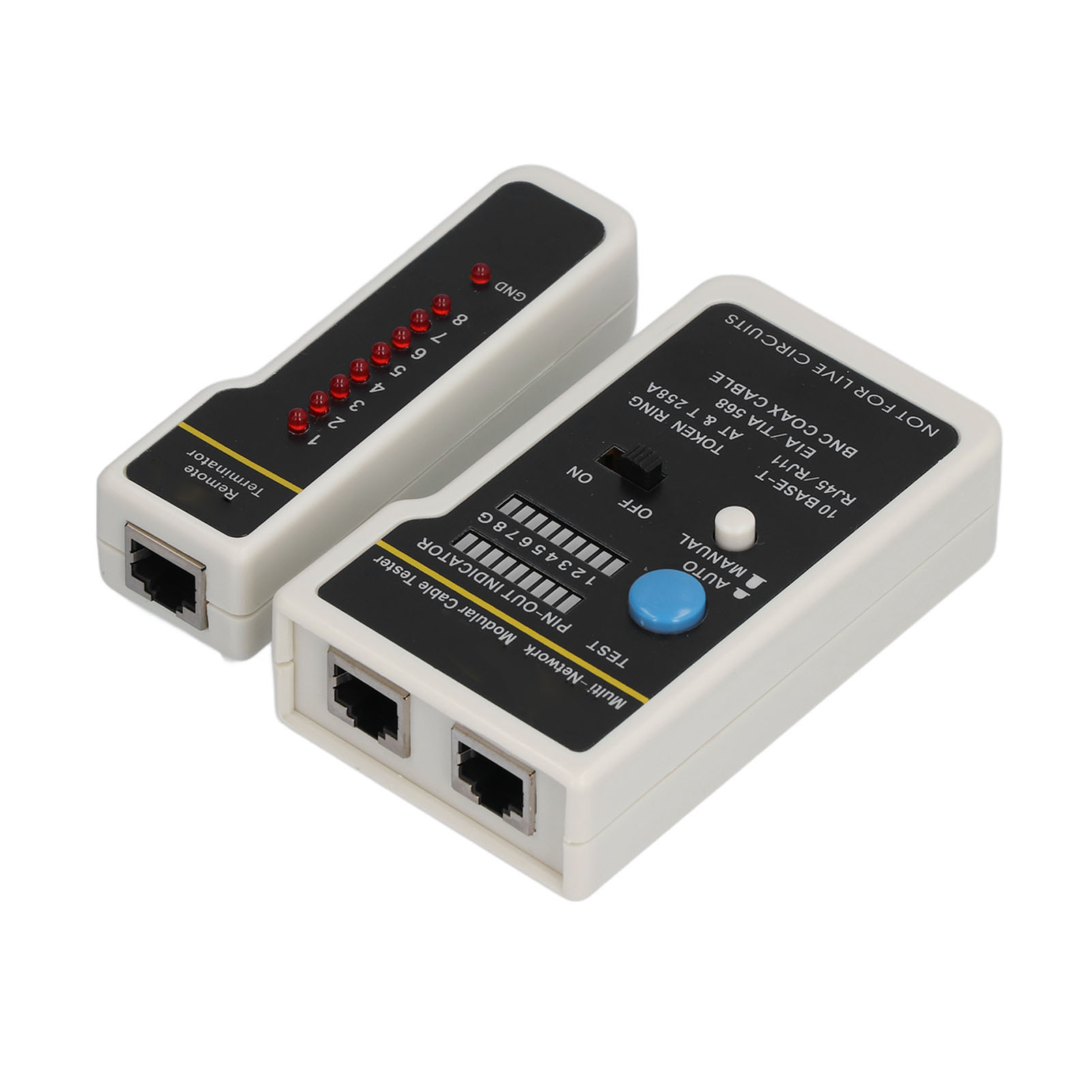 Automatischer Netzwerkkabeltester, Ergonomisches Design, Multifunktional, Schnelles Scannen, Rj45-diagnosegerät, Durchgangsprüfer, Kompaktes Und Zuverlässiges Gerät Für Techniker.