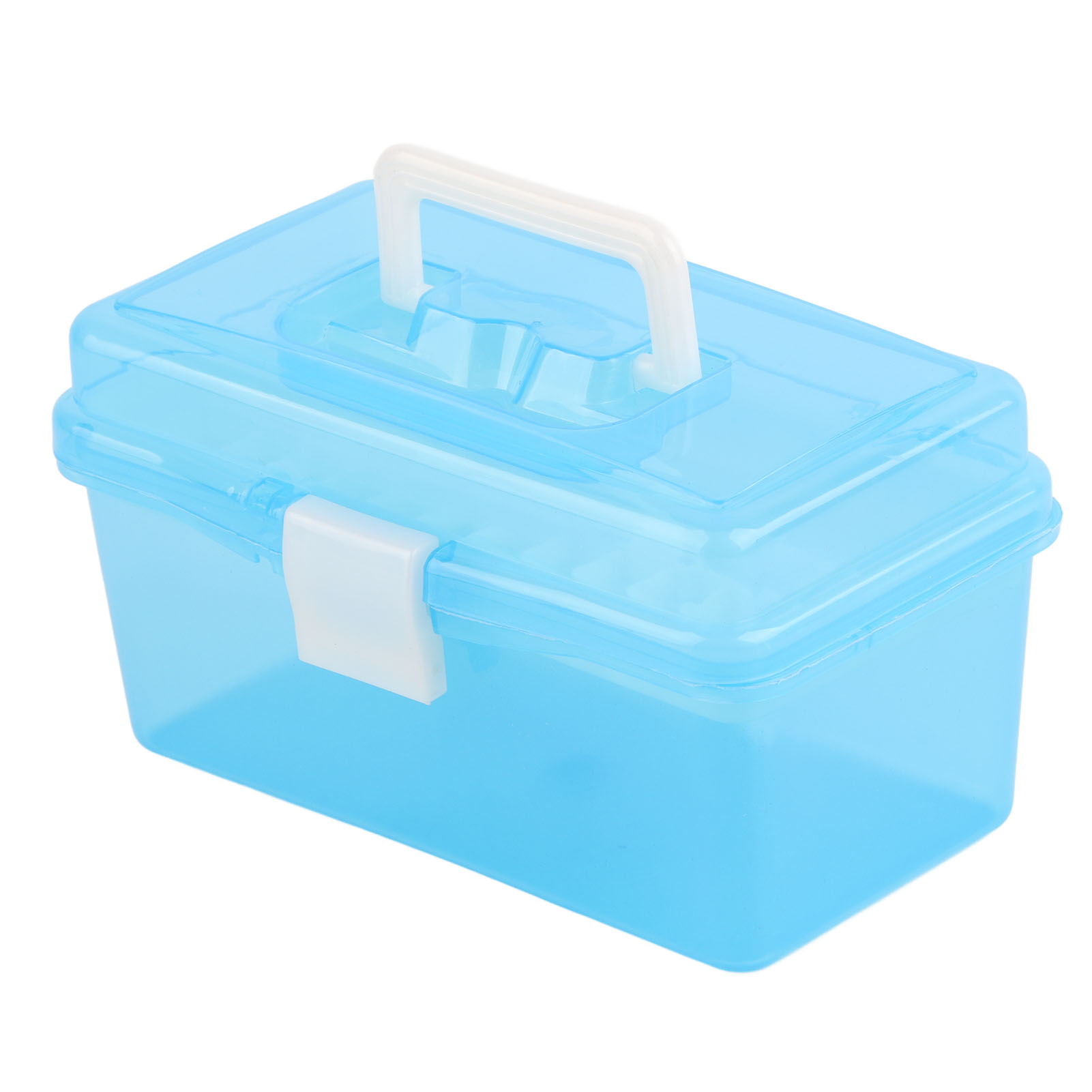 2-stöckiger Werkzeugkasten, Tragbare Aufbewahrung Für Elektriker Und Heimwerker, Kunststoffkoffer Mit Organizer, Mini 20x11x10,5 Cm.