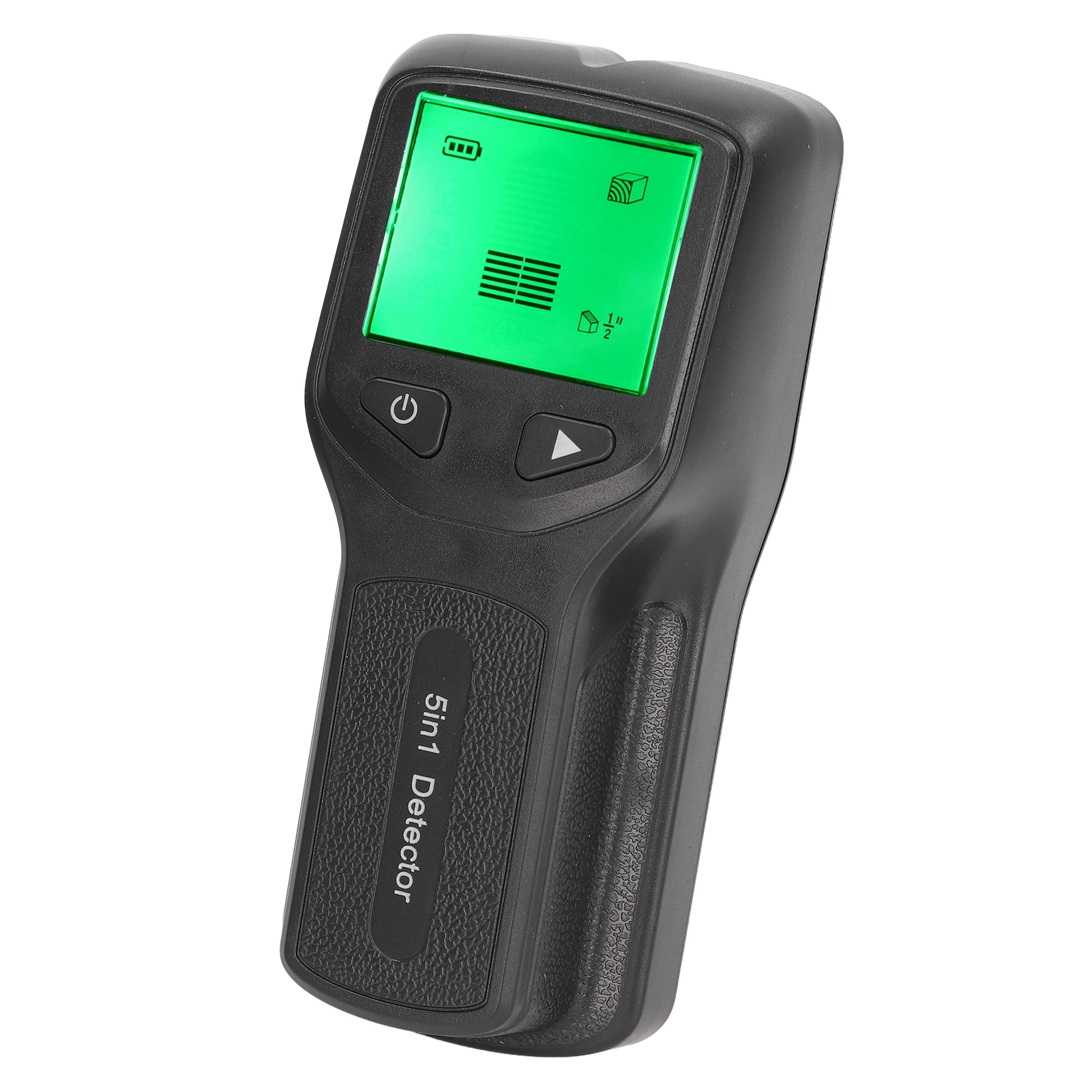 5-in-1 Wandständerdetektor, Elektronischer Scanner Mit Hd-lcd-bildschirm Für Holz, Stromkabel, Metalle, Mitte Und Rand, Schwarz