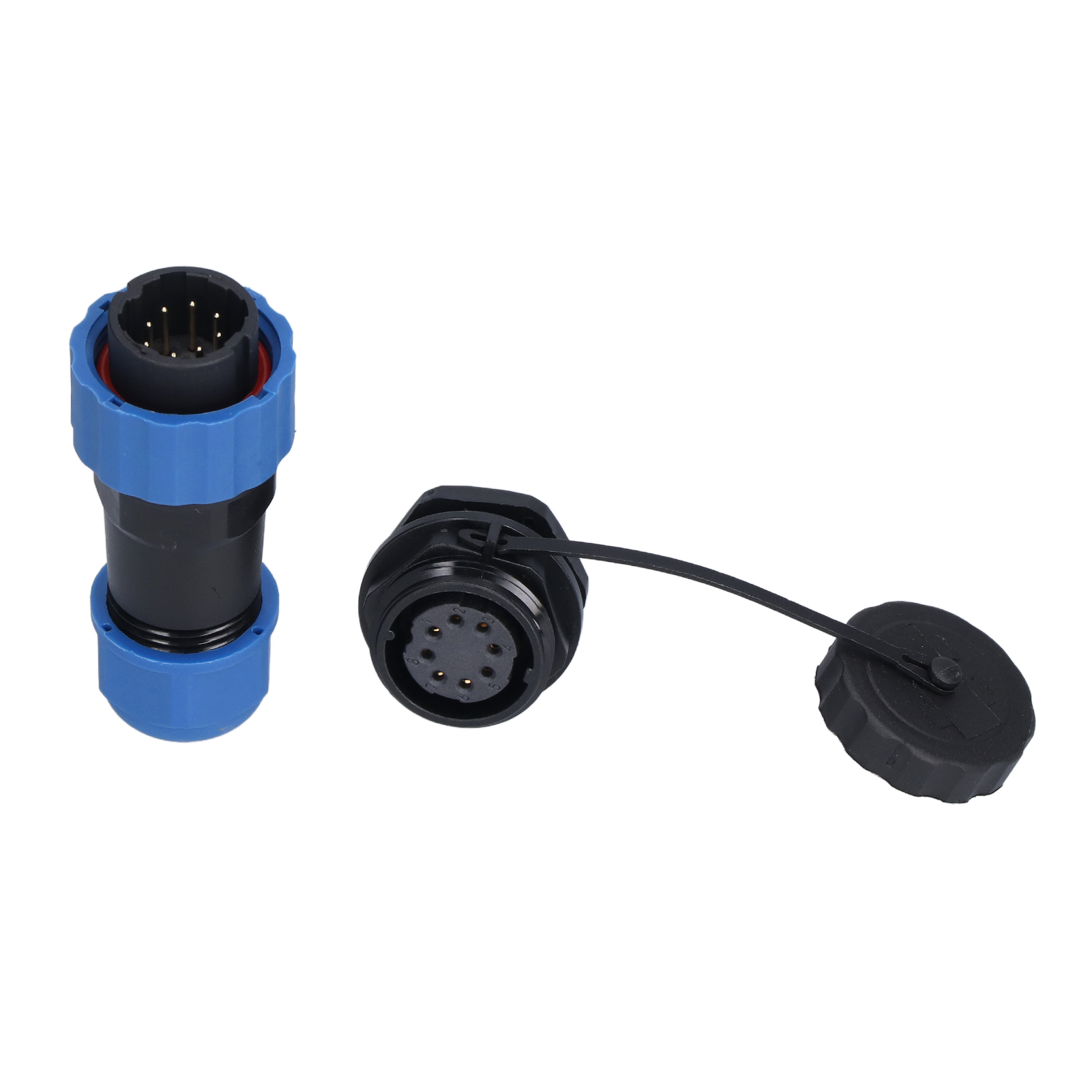 Ip68 Wasserdichter Luftfahrtstecker Sp208, Rückseitige Mutter, Stecker/buchse, Lötanschluss 250 V 5 A, 8 Pins