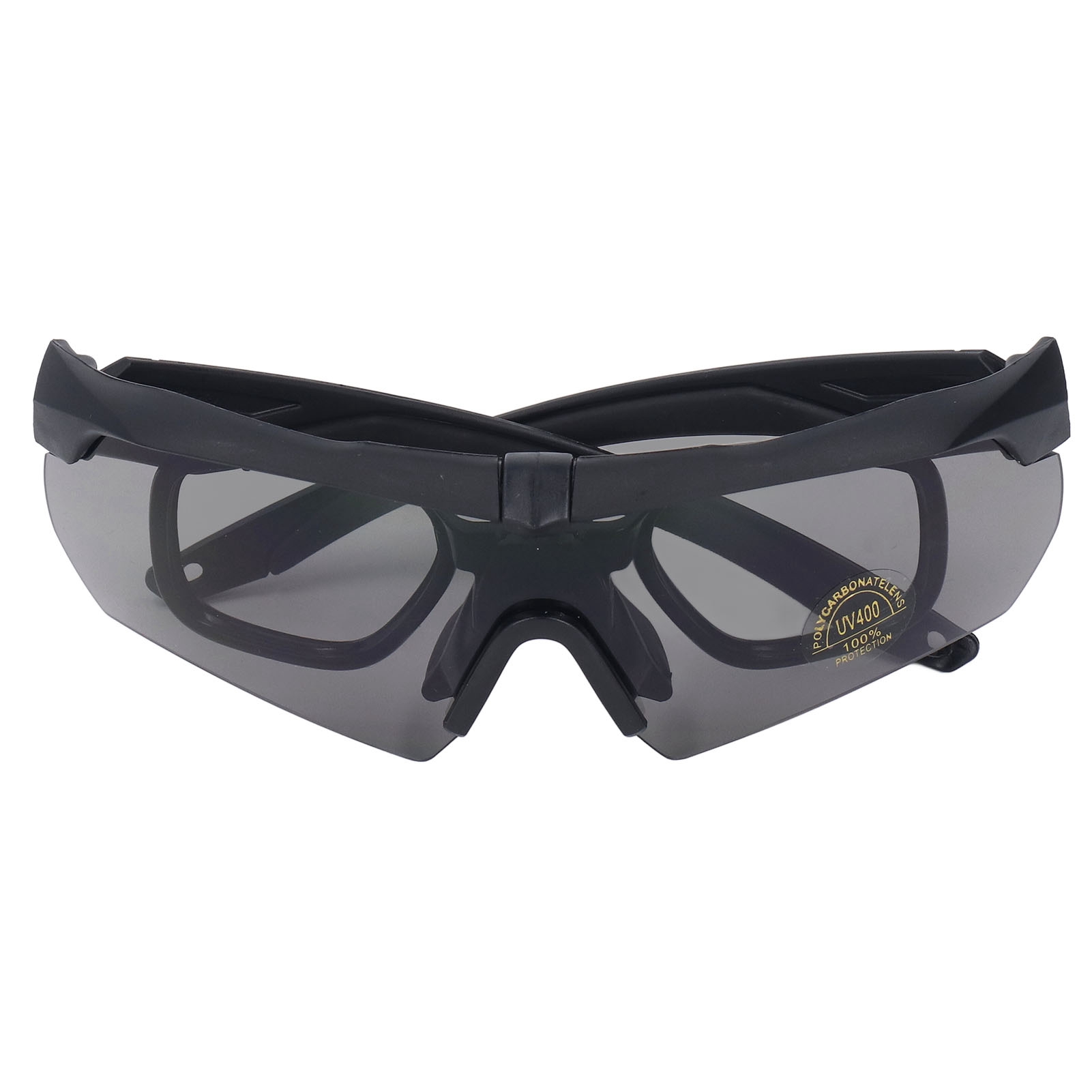 Outdoor-radsportbrille, Aufprallschutz, Austauschbare Gelbe Und Klare Gläser, Leichter Rahmen, Rutschfest, Unisex.