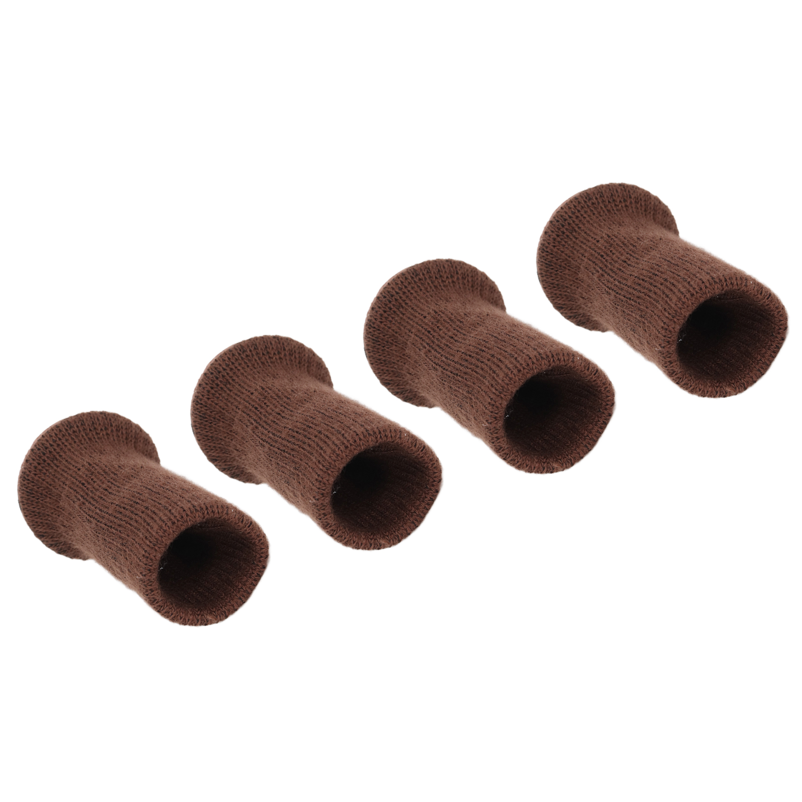 4 Geräuschlose, Rutschfeste Möbelbeinsocken, Strapazierfähige, Gestrickte Bodenschoner, Dunkelbraun, Für Stühle Und Tische