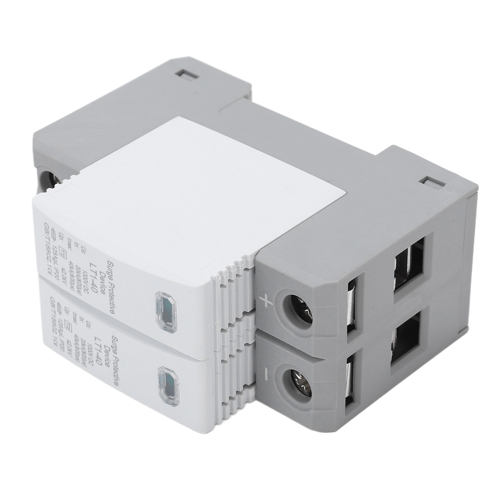 Dc 2p 40ka 1000v Überspannungsableiter, Überspannungsschutz, Modulares Design, Flammhemmend, Schnelles Ansprechverhalten, 2-poliger Überspannungsableiter Für Photovoltaikanlagen.