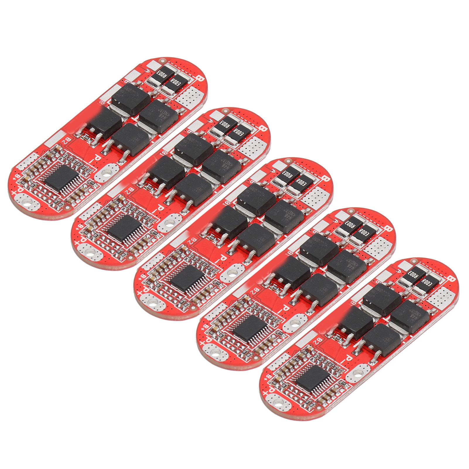 Konvolut Von 5 Lithium-batterieschutzmodulen 1-5s 3,7v 20a, Lade-/entladeplatine Für Ternäre Zellen, Spannungsregler, Ladesicherheit.