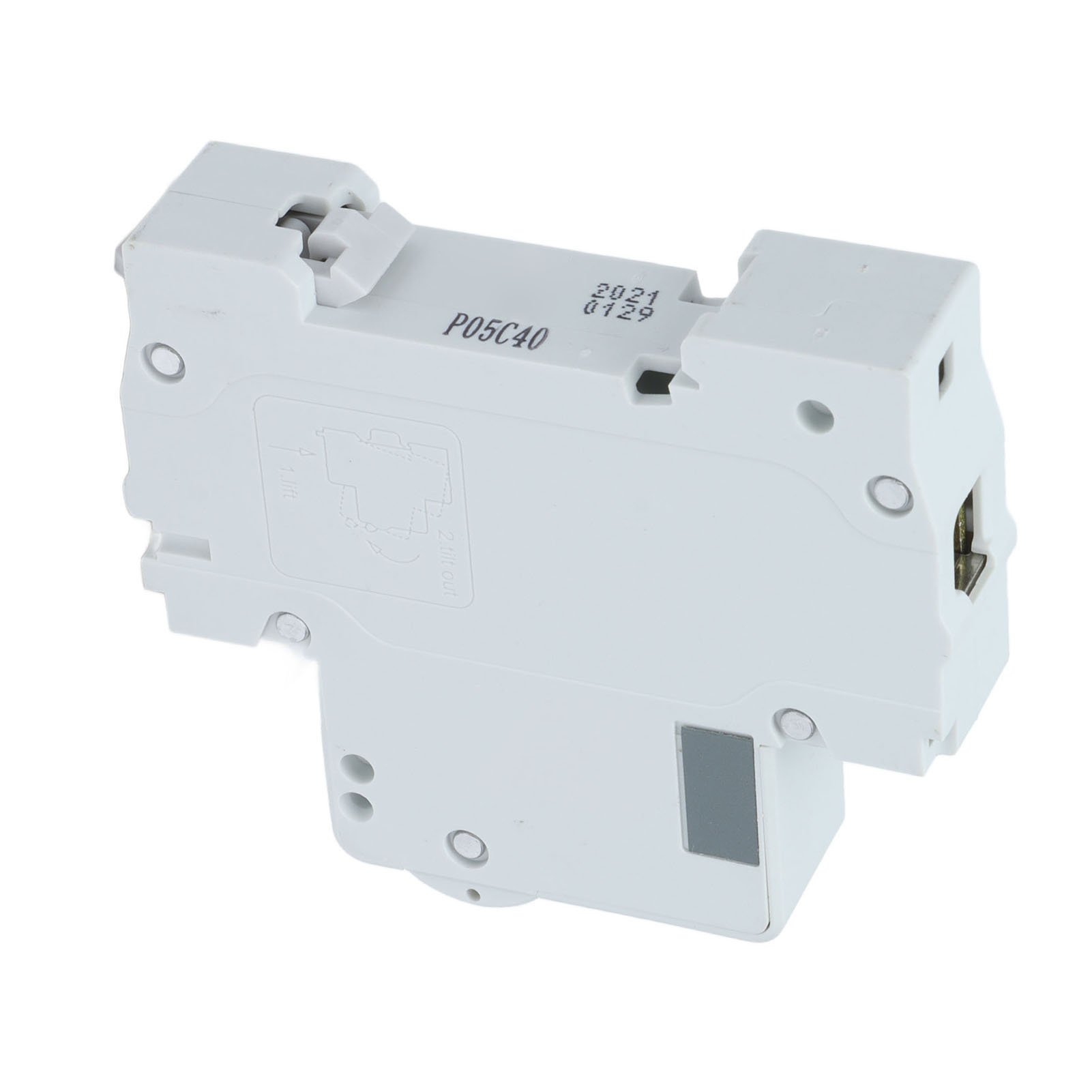 Miniatur-leistungsschalter 1p 40a Dz47s C40, Automatischer Niederspannungsschalter 230v/400v, Din-schienenmontage, Elektrischer Schaltungsschutz.