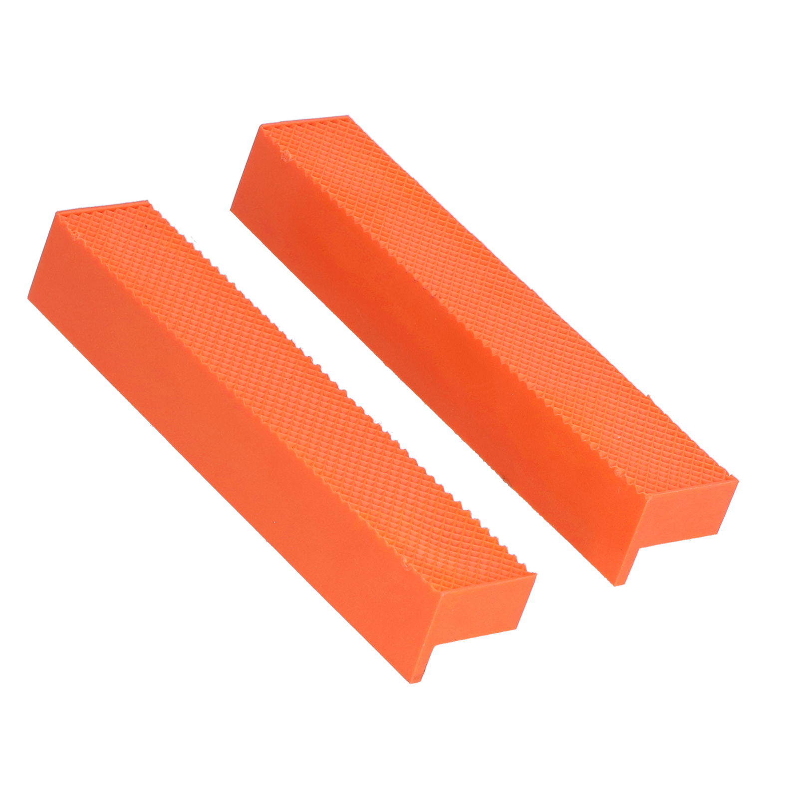 Set Aus 2 Abs-backenschützern Mit Mehreren V-nuten Und Magnetischen Auflageflächen Für 6-zoll-schraubstock