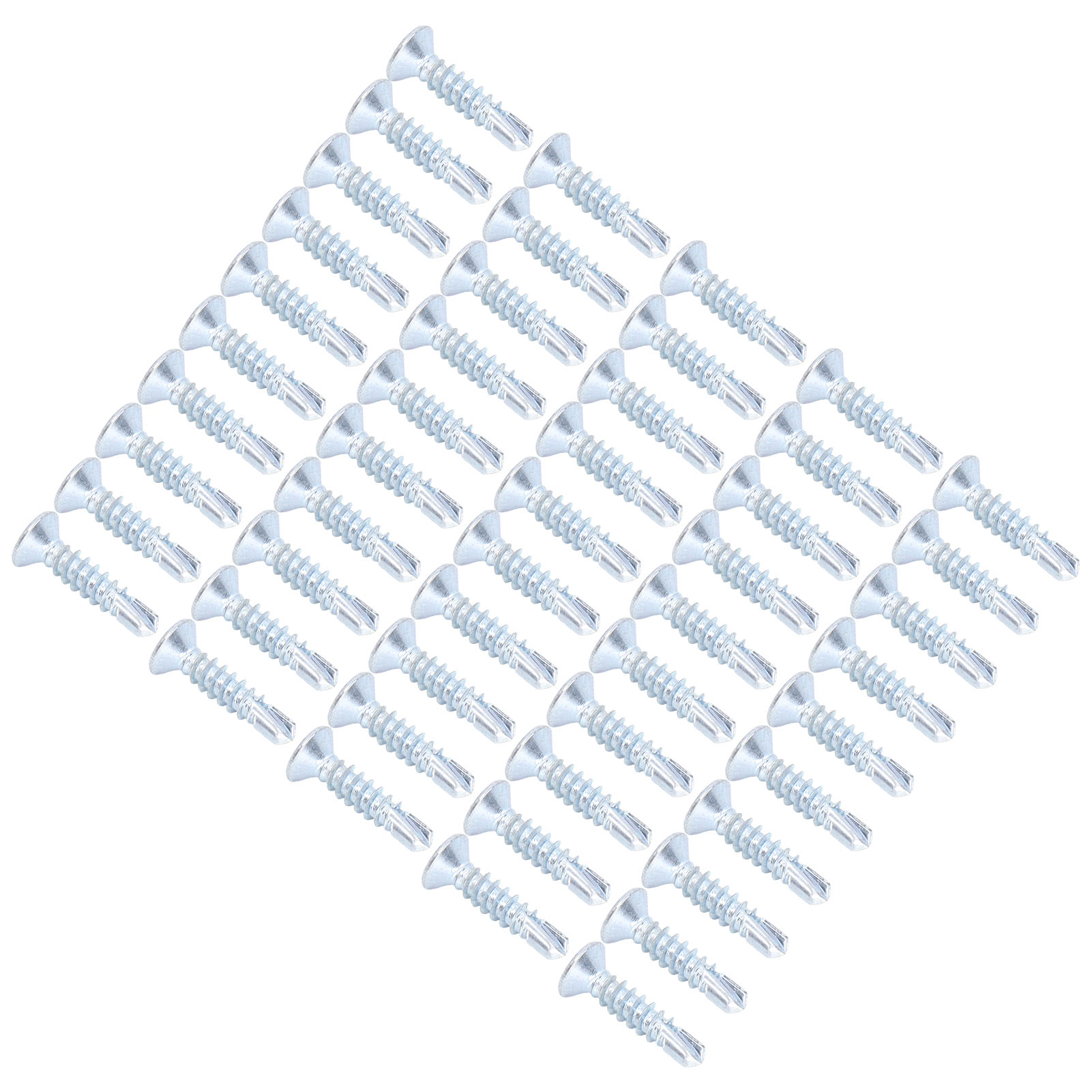 Selbstbohrende Senkkopf-metallschrauben, Packung Mit 50 Stück, Kohlenstoffstahl 4,2 X 19 Mm, Befestigungsschrauben Für Reparaturen Und Heimwerkerarbeiten.
