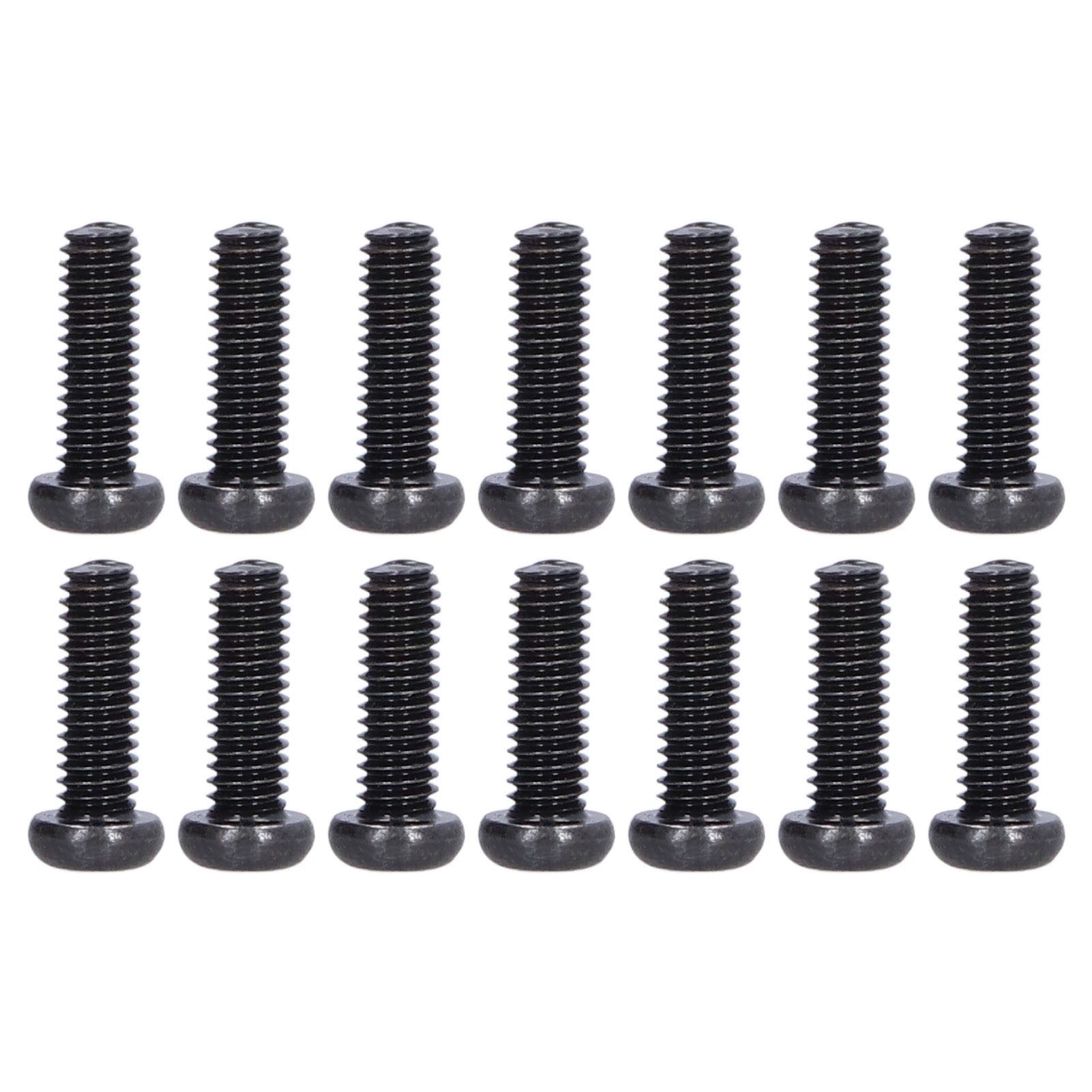 M4x12 X50 Schraube, Din 7985 Stahlschraube Mit Gewölbtem Zylinderkopf, Vollgewinde, Schwarz Verzinkt, Robuste Befestigung, Packung Mit 50 Stück.
