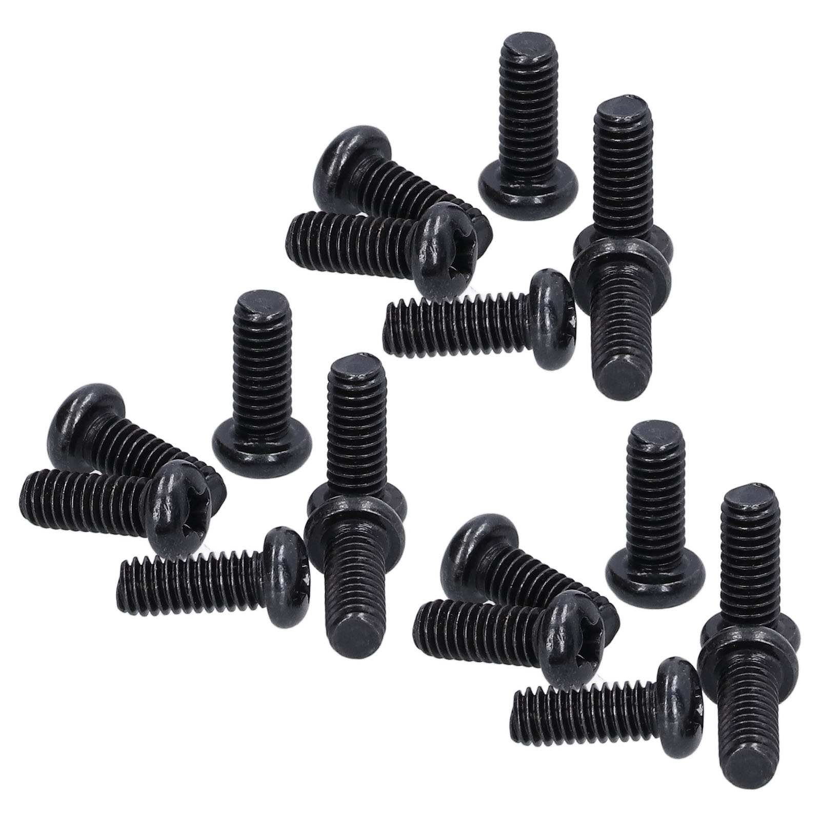 M4x10 X50 Schraube - Din 7985 Gewölbte Zylinderschraube Aus Schwarz Verzinktem Stahl, Vollgewinde, Robuste Befestigungsschraube.