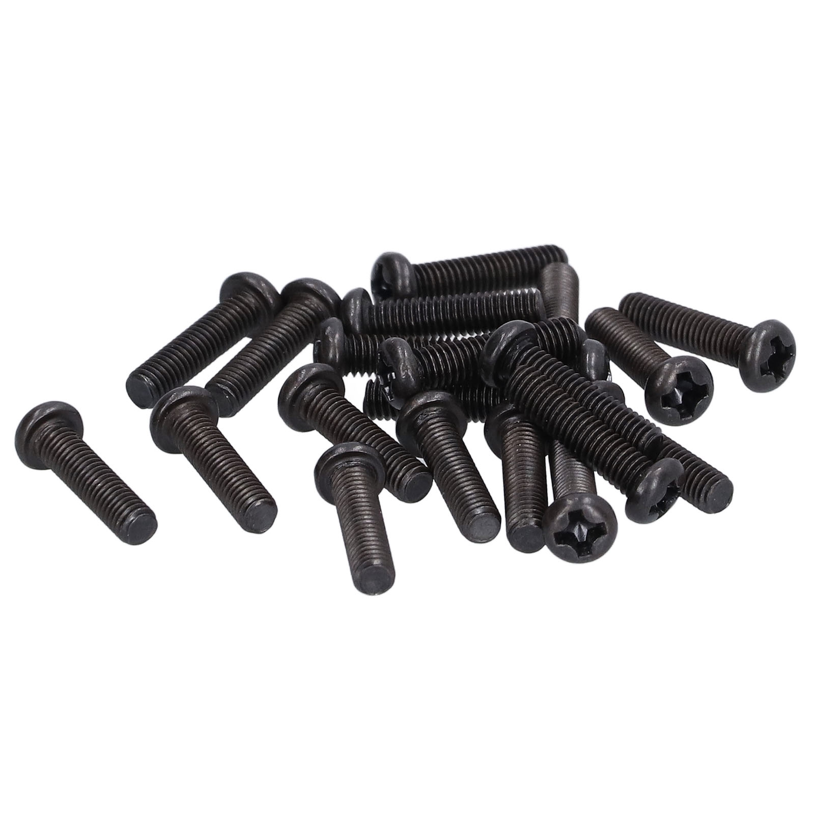 M3x12 X50 Schrauben - Din 7985 Stahl, Gewölbter Zylinderkopf, Vollgewinde, Schwarz Verzinkt, Befestigungsschrauben, Packung Mit 50 Stück.