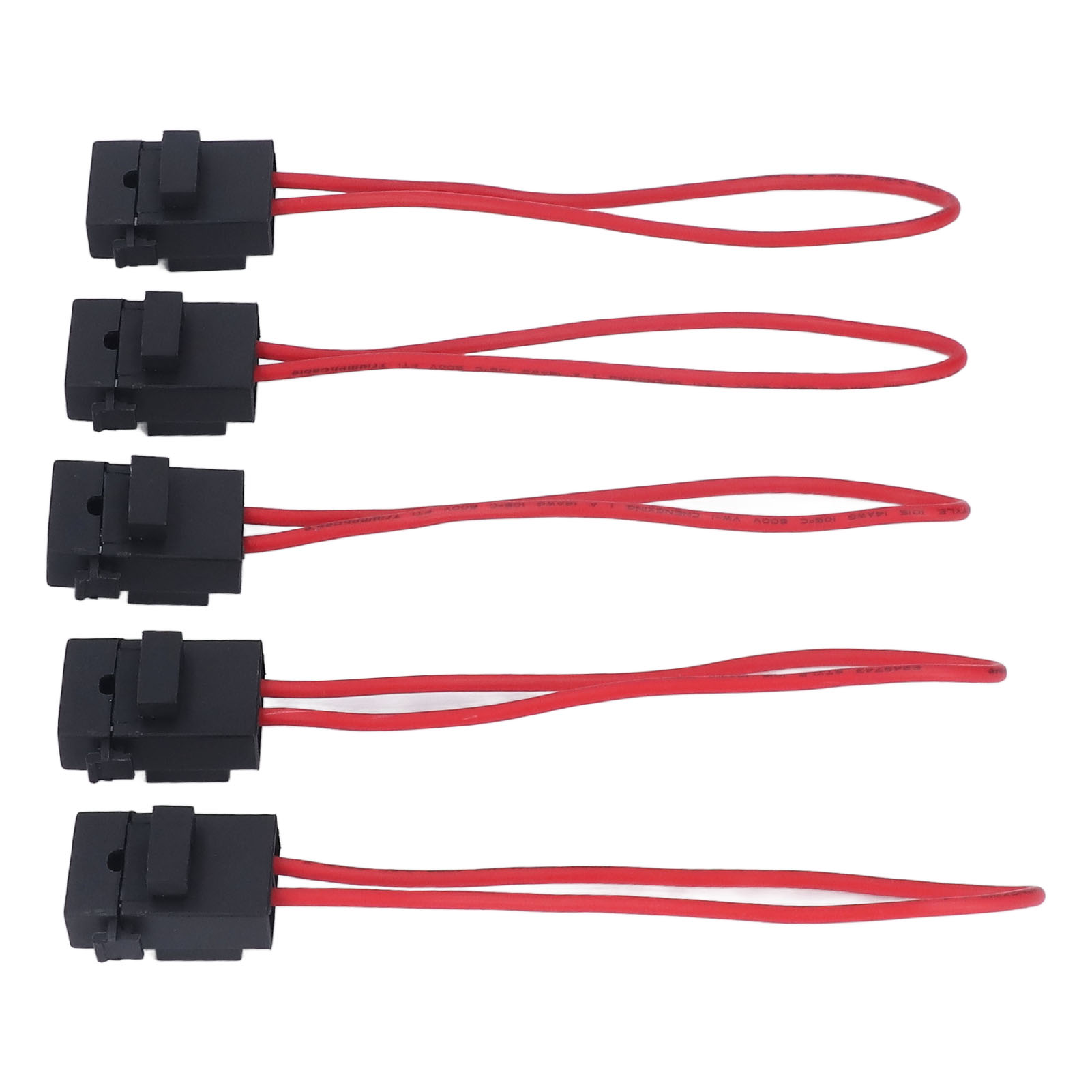 5er-packung 15-a-flachsicherungshalter Für Autos, Wasserdicht, 14 Awg-draht, 30-a-inline-gehäuse