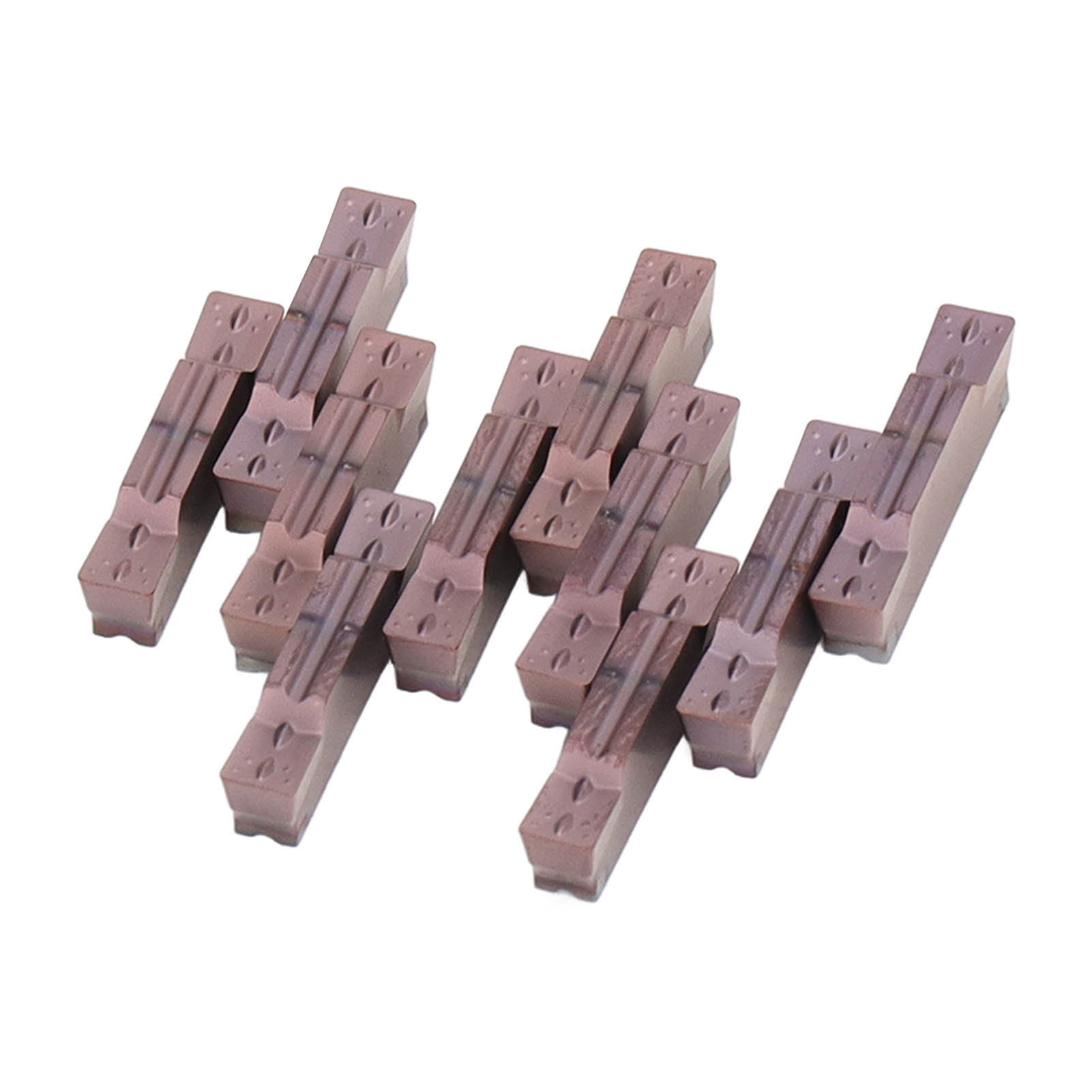 10 Cnc-hartmetall-schneidwerkzeuge, Nuteneinsätze Mit Pvd-beschichtung Für Edelstahl, 10er-packung