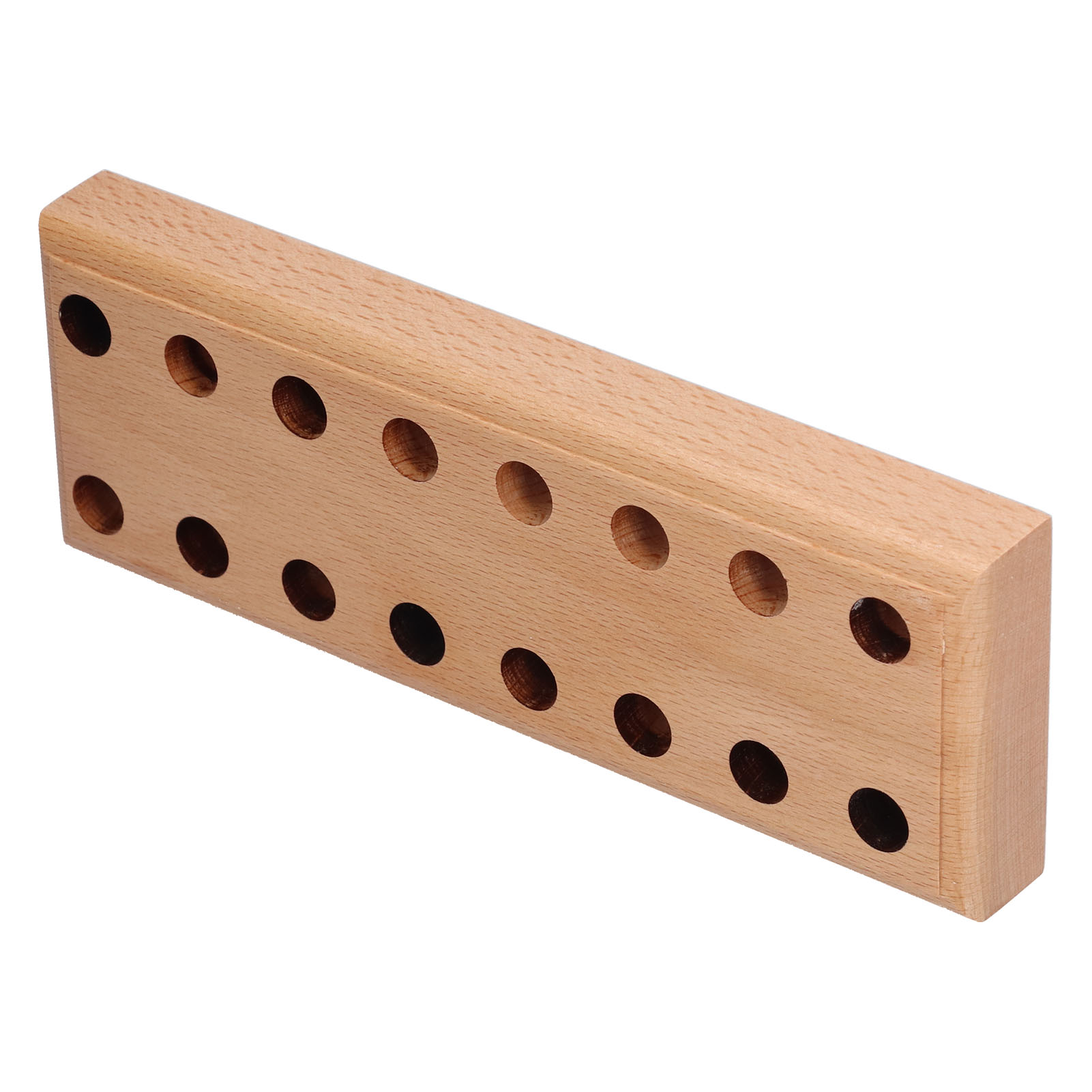 Kiefernholzständer Für Faltbare Organizer, Holzpräsentationsständer, Messerhalter, 16-loch-regal, Ablagefläche
