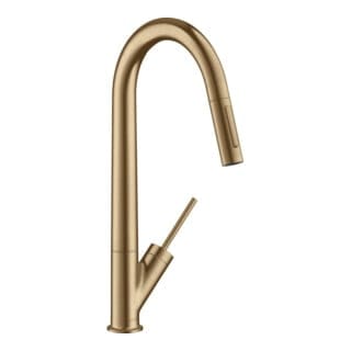 hansgrohe Spültisch-Einhebelmischer 270 Axor Starck mit Ausziehbrause, brushed bronze