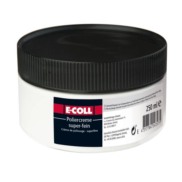E-COLL Poliercreme, super-fein 250ml Dose, beige