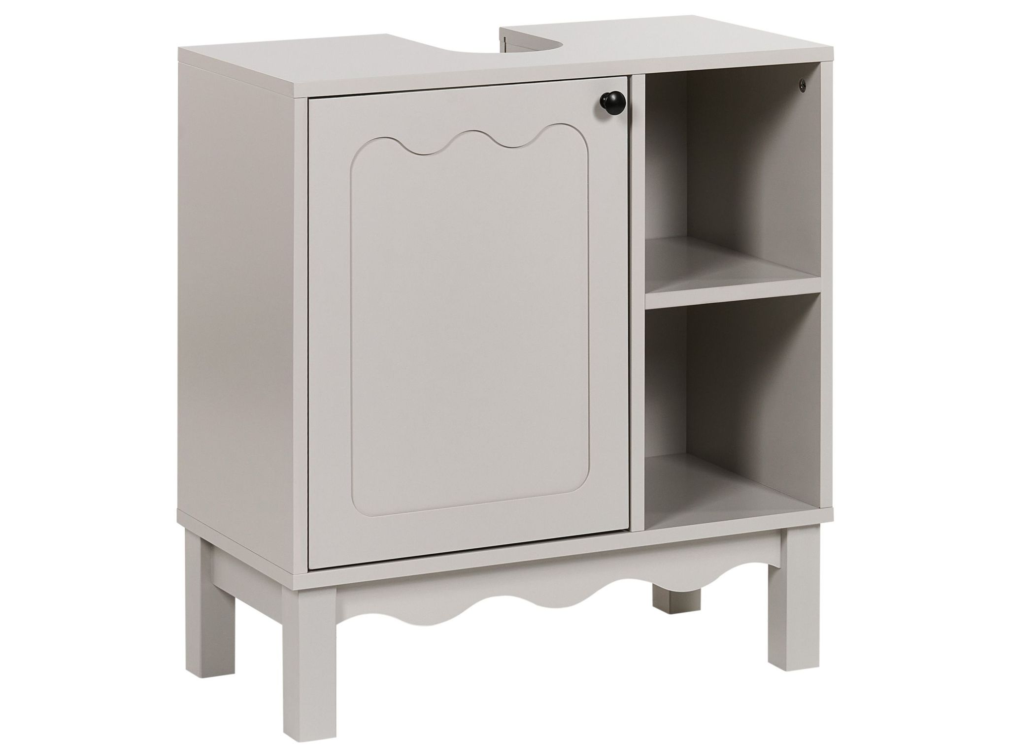Waschbeckenunterschrank Penon 60 Cm Hellbeige