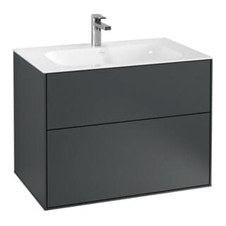 V&B Waschtischunterschrank Finion 79,6x59,1x49,8cm, md Blue Matt Lacquer