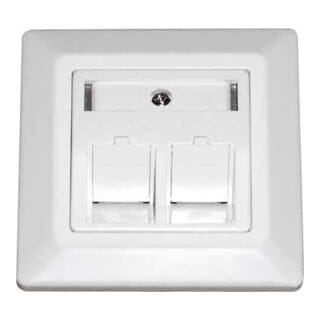 Dätwyler IT Infra UP-K Dose,leer,schräg rws f.2xRJ45 KeysMod 185867