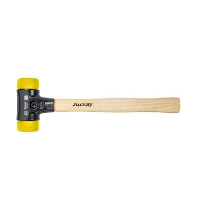 Wiha Schonhammer Safety mittelhart/mittelhart mit Hickory-Holzstiel, Rund-Schlagkopf 30 mm