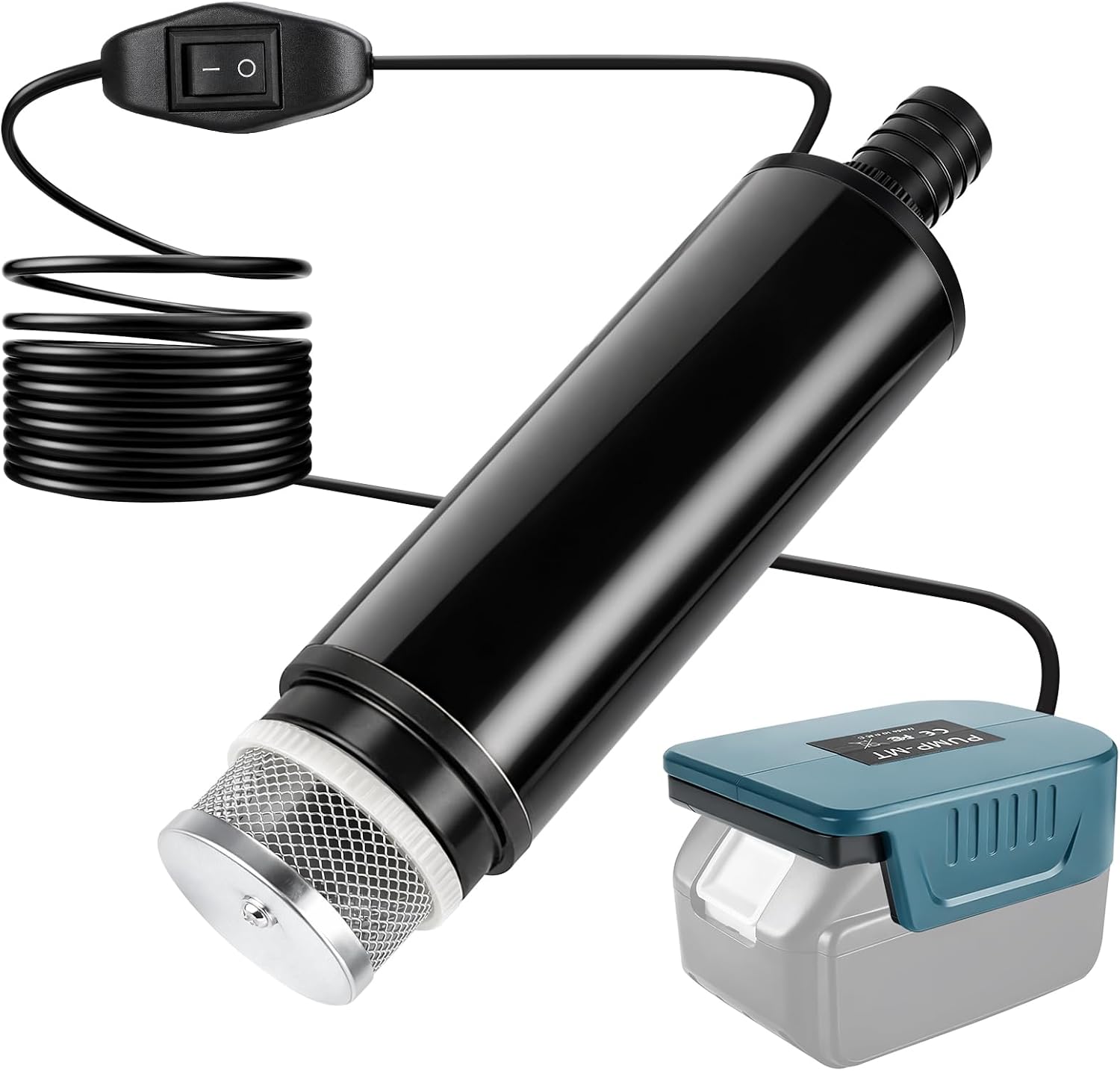 Tauchpumpe Kompatibel Mit Makita 18v Akku, 120w, 12v, 30 L/min Mini-wasserpumpe, Tragbare Gartenpumpe Für Regenwassernutzung, Teich, Bewässerung (akku Nicht Im Lieferumfang Enthalten)