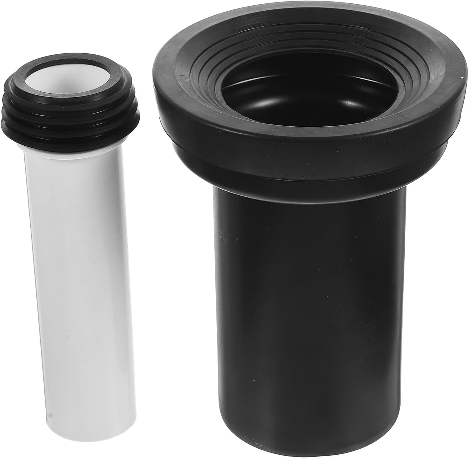 Verlängertes Schwarzes Pvc-spülrohr Für Die Toilette, 2 Stück, Flexibel Und Hochfest, Zubehör Für Den Täglichen Gebrauch In Der Familie