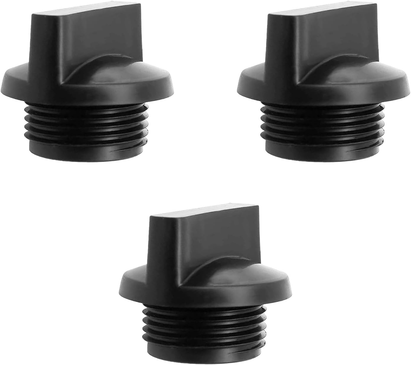 3-teiliges Wasserpumpen-ablassschrauben-set, Kompatibel Mit Honda-pumpen Von 5 Bis 10 Cm, Präzisionsgefertigte Einfüllschraube, Universelle Schwarze Motorablassschraube