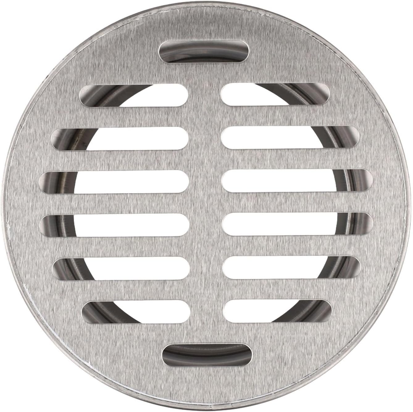 Bodenablaufrost Aus Edelstahl Für Pvc-rohre Runddach, Balkon, Garten Verstopfungsfrei Hohlprofil Silber (90 Mm Rohr)