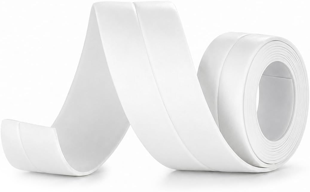 Bad-dichtmasse, 1 Rolle, Weißes Pvc, 22 Mm X 1,5 M, Abdichtung Für Badewanne, Dusche Und Waschbecken