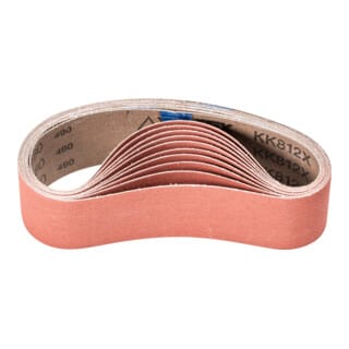 PFERD TOOLS Korund Schleifband BA 50x450mm A-COOL180 für Edelstahl-Schliff mit Rohrbandschleifer