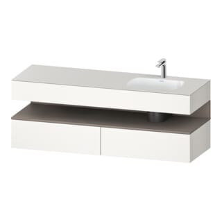 Duravit Einbauwaschtisch-Möbel-Set Qatego 160x50x60cm, Kon-WTU, B r, ba m/we matt