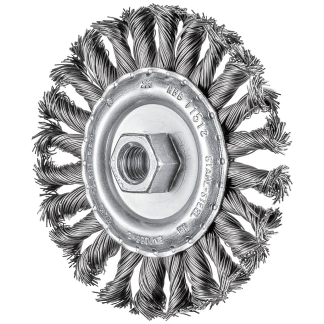 PFERD TOOLS COMBITWIST Rundbürste gezopft RBG Ø 115x12 mm M14 Stahl-Draht-Ø 0,50mm Winkelschleifer