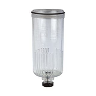 Riegler Polycarbonatbehälter, inkl. O-Ring, halbautom. Ablassventil, BG 3