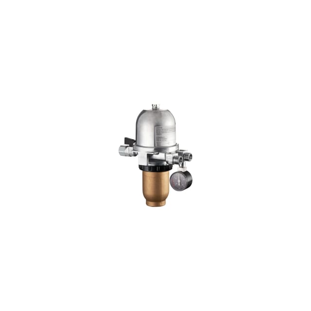 Oventrop Heizölentlüfter TOC-Duo-3 G 3/8 IGxG 3/8 AG, m Manometer, 5-20 my