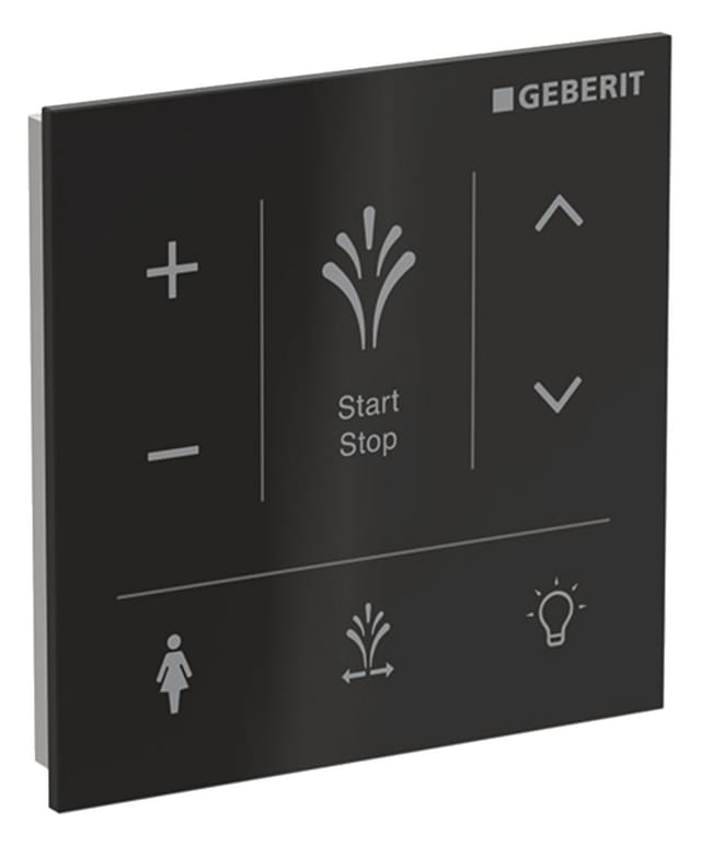 Geberit Wandbedienpanel AquaClean Sela z. AP-Mont., Oberfläche Glas/Farbe weiß