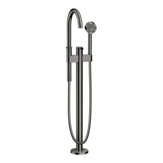 hansgrohe Wannen-Einhebelmischer Axor One Ausl. 220mm, bodensteh., pol. bla chrome