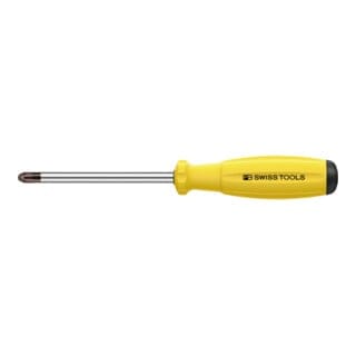 PB Swiss Tools Pozidriv-Schraubendreher, mit 2K-SwissGrip-Heft, ESD, Kreuzschlitzgröße 2
