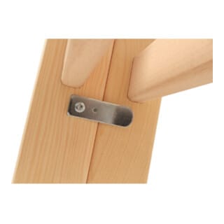 Hymer Holz-Sprossenstehleiter, beidseitig begehbar, 2x3 Sprossen