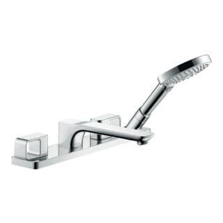 hansgrohe Fertigmontageset Axor Urquiola 4-L-BW-Rand-Arm, Ausl. 198mm, pol. r gol