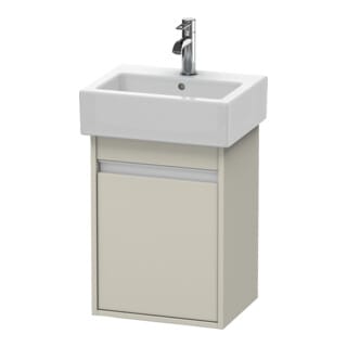 Duravit Waschtischunterschrank Ketho 40x32x55cm, wandhängend, Tür links, Taupe