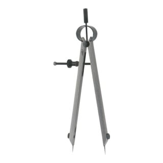 Helios-Preisser Federzirkel m.Schnellsp. auswb.Spitzen 100 mm