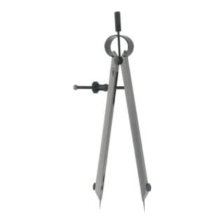 Helios-Preisser Federzirkel m.Schnellsp. auswb.Spitzen 100 mm